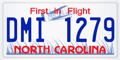 NC license plate DMI1279
