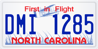 NC license plate DMI1285
