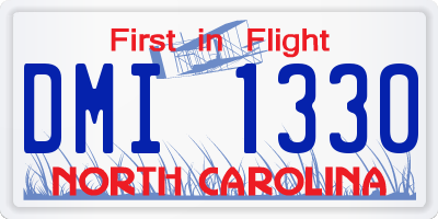 NC license plate DMI1330
