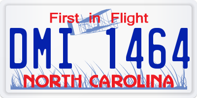 NC license plate DMI1464