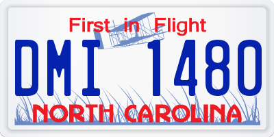 NC license plate DMI1480