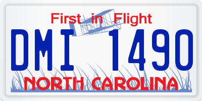 NC license plate DMI1490