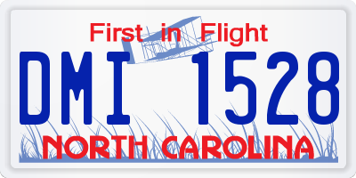 NC license plate DMI1528