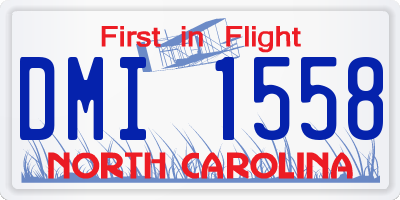 NC license plate DMI1558