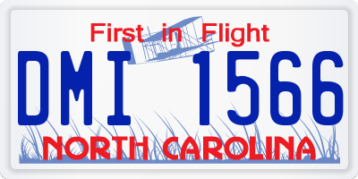 NC license plate DMI1566