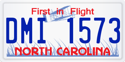 NC license plate DMI1573