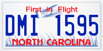 NC license plate DMI1595