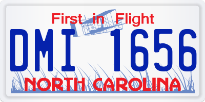NC license plate DMI1656
