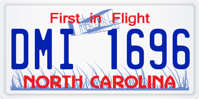 NC license plate DMI1696
