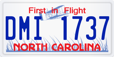 NC license plate DMI1737
