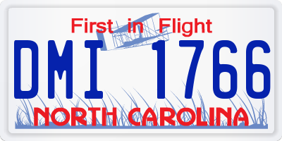 NC license plate DMI1766