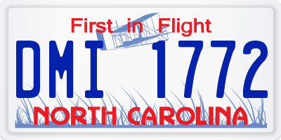 NC license plate DMI1772