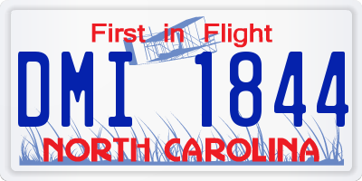 NC license plate DMI1844