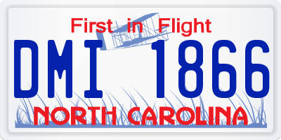 NC license plate DMI1866
