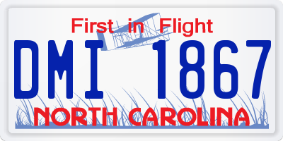 NC license plate DMI1867