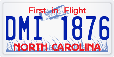 NC license plate DMI1876