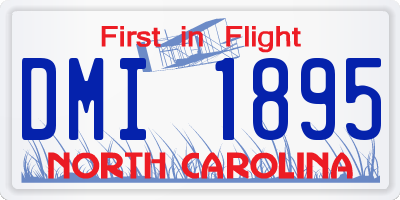 NC license plate DMI1895