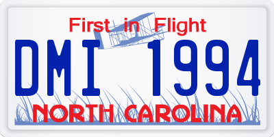 NC license plate DMI1994