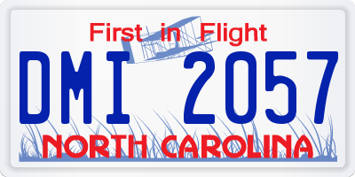 NC license plate DMI2057