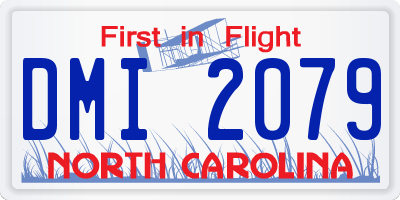 NC license plate DMI2079