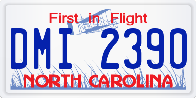 NC license plate DMI2390