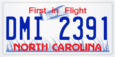 NC license plate DMI2391