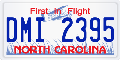 NC license plate DMI2395