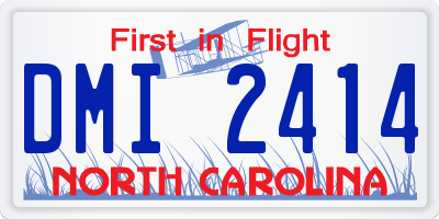 NC license plate DMI2414