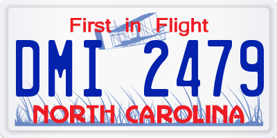 NC license plate DMI2479