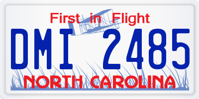 NC license plate DMI2485