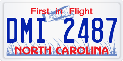 NC license plate DMI2487