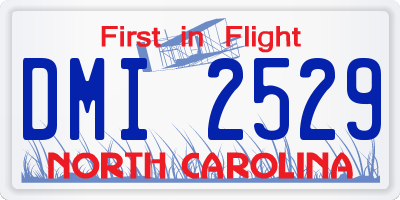 NC license plate DMI2529