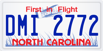 NC license plate DMI2772