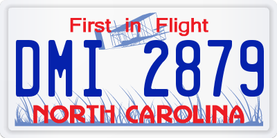 NC license plate DMI2879