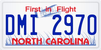 NC license plate DMI2970