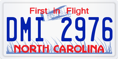 NC license plate DMI2976