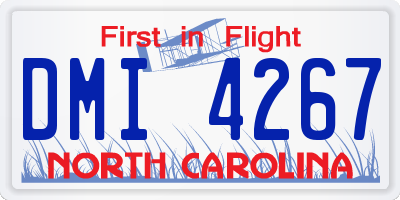 NC license plate DMI4267