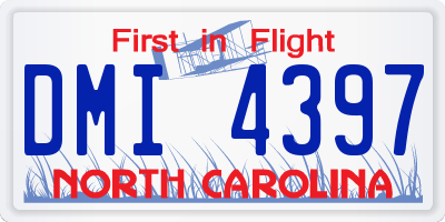 NC license plate DMI4397