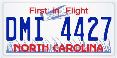 NC license plate DMI4427