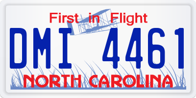 NC license plate DMI4461