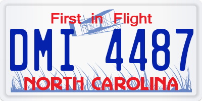 NC license plate DMI4487