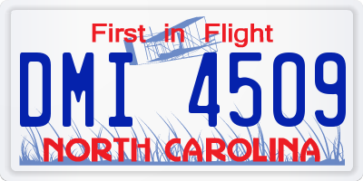 NC license plate DMI4509