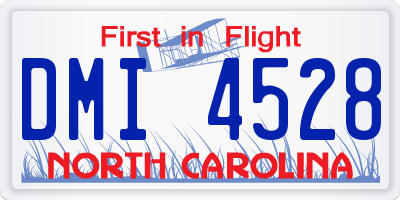 NC license plate DMI4528