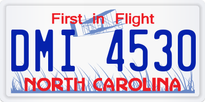 NC license plate DMI4530