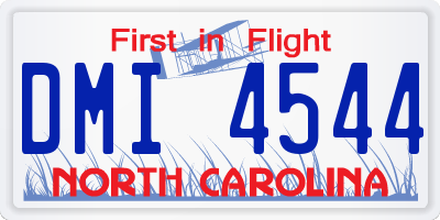 NC license plate DMI4544