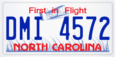 NC license plate DMI4572