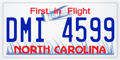 NC license plate DMI4599