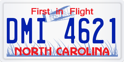 NC license plate DMI4621