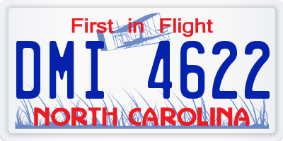 NC license plate DMI4622