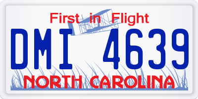 NC license plate DMI4639